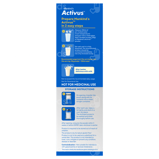 Activus Vanilla Flavour Zero Added Sucrose Refill Powder 200Gm